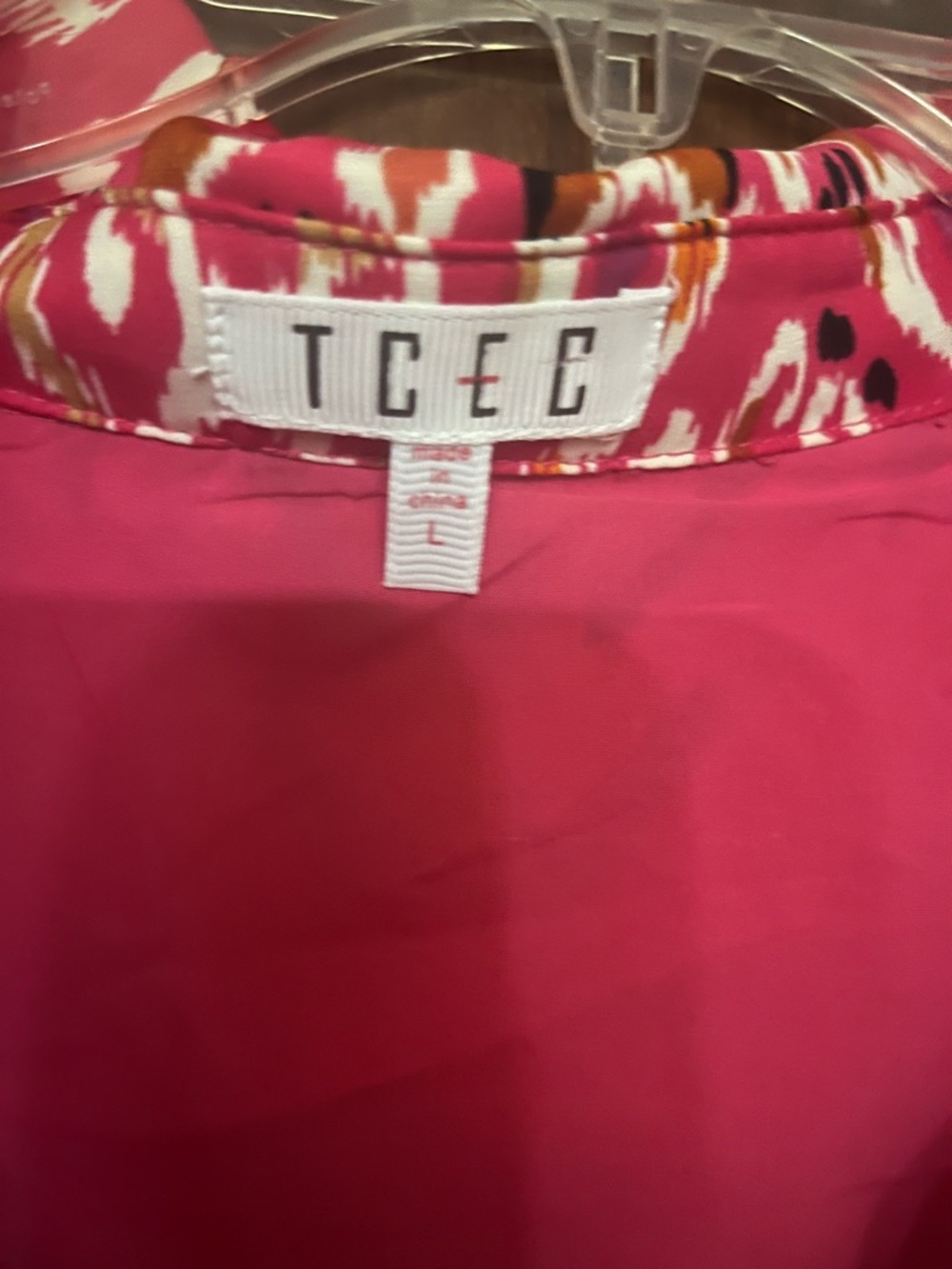 TCEC Magenta Printed Tiered Maxi Dress - Picture 2 of 3